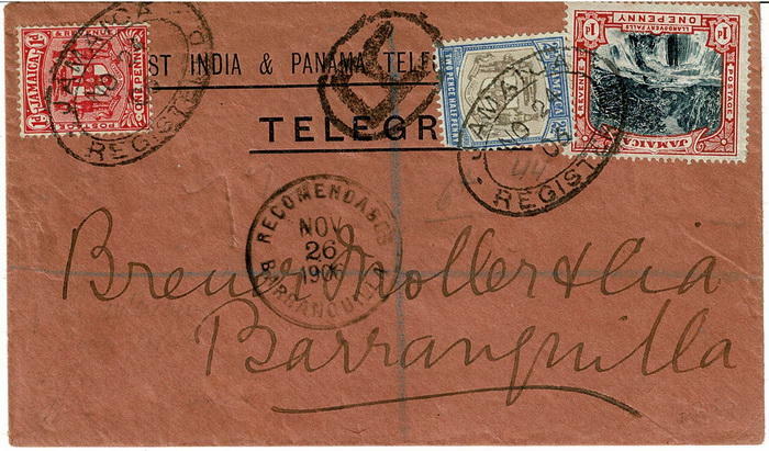 WI & Panama envelope - 26 November 1906