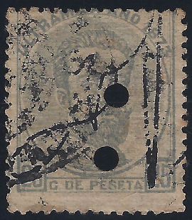 1873 25c Ultramar overprint - c