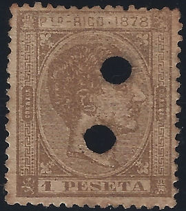 1878 1p punched