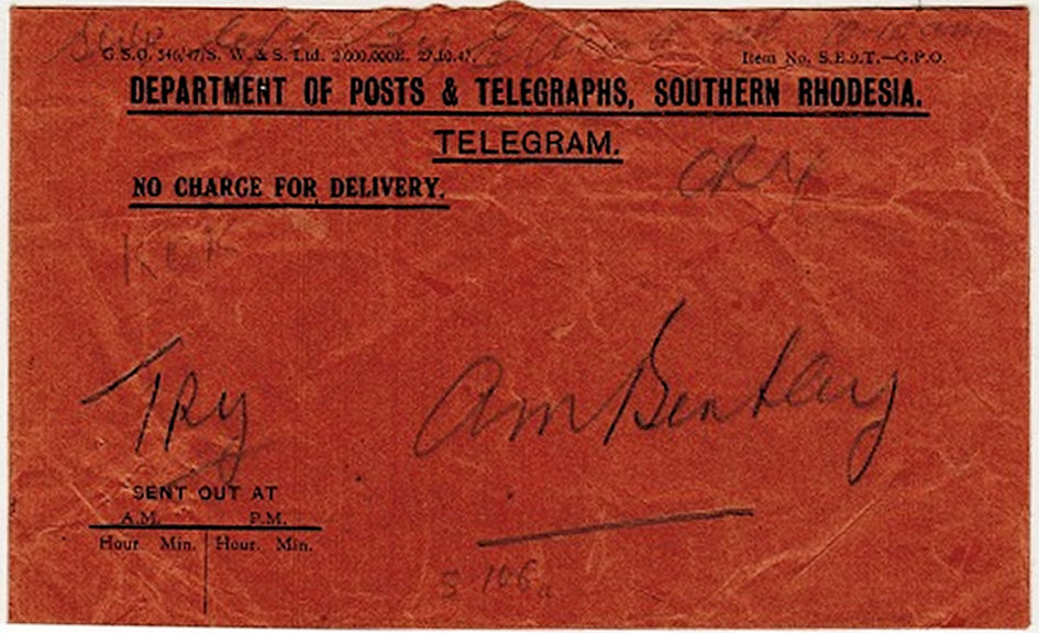 South Rhodesia Envelope - 1955 - front
