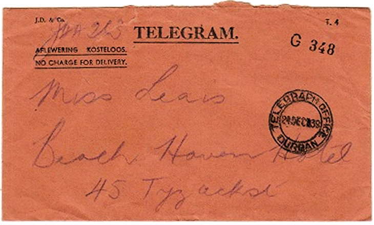 JD & Co. T4 envelope - 1939