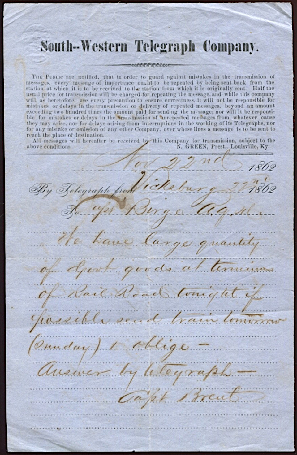 22 Nov, 1862