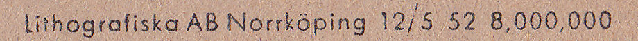 Sweden Telegram used 10 May 1955 - imprint 2