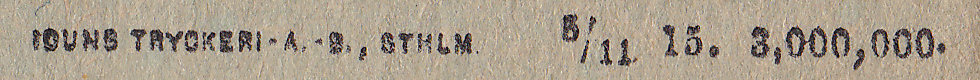 Sweden Telegram used 13 April 1917? - back detail 2