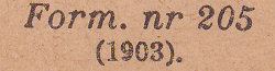 Sweden Telegram used 23 December 1905 - imprint