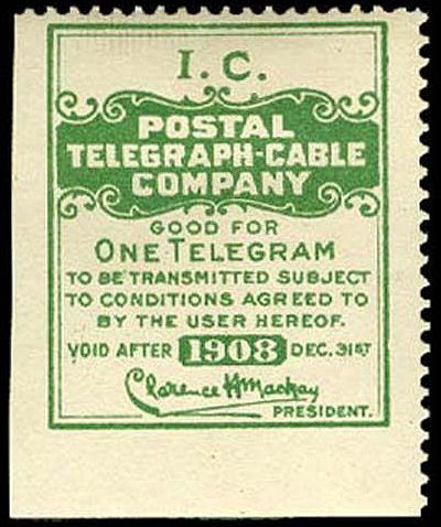 USA Postal Tel-Cable 1908 - IC