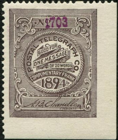 USA Postal Tel-Cable 1894 - 1703