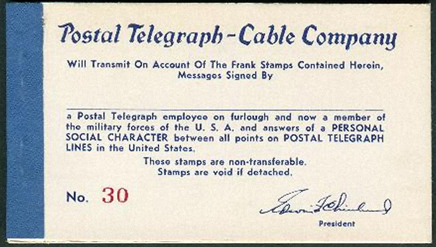 USA Postal Tel-Cable 1903 booklet