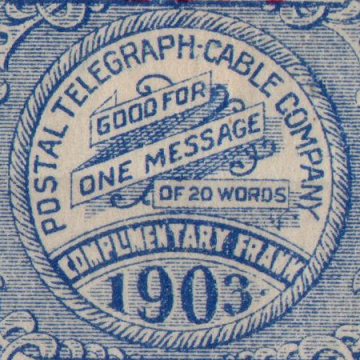 USA Postal centers 1903