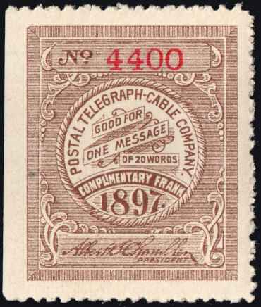 USA Postal Tel-Cable 1897 - 4400 Frank
