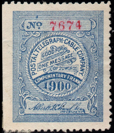 USA Postal Tel-Cable 1900 Frank H26 - 7674