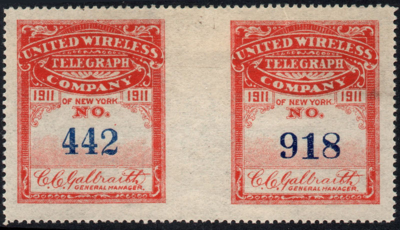 1911 - imperf between pair