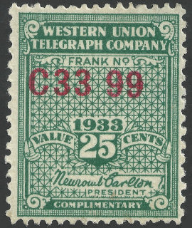 Western Union 1933, RH89a - C3399