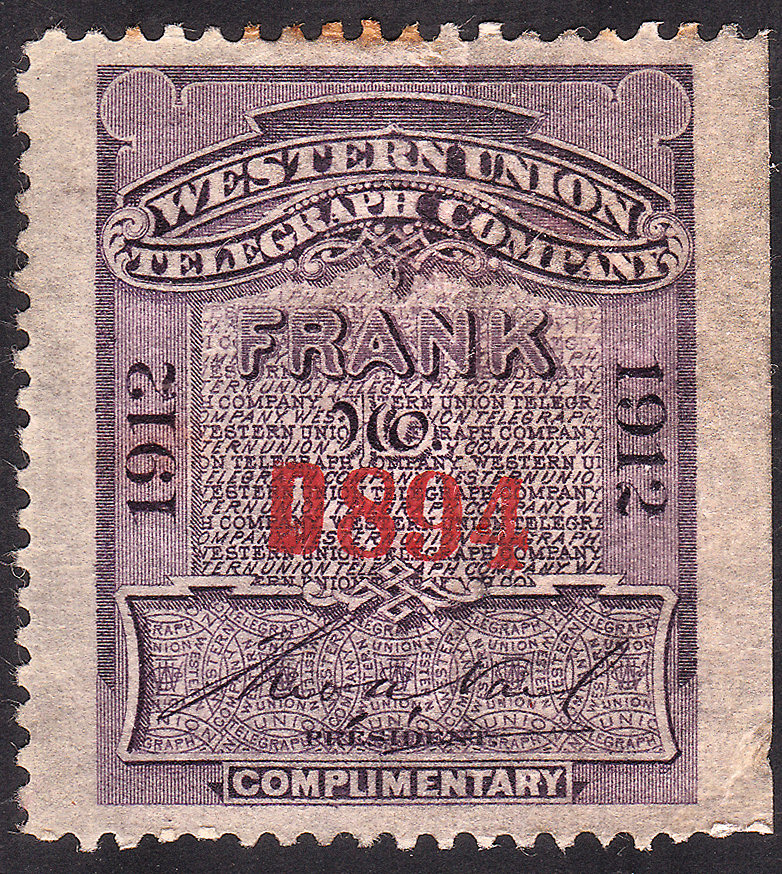 Western Union 1912, RH48 - D