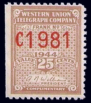 Western Union 1944 25c