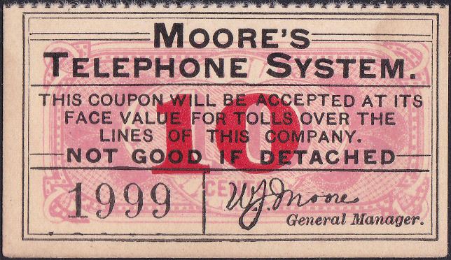 Moore's 10c Message Coupon