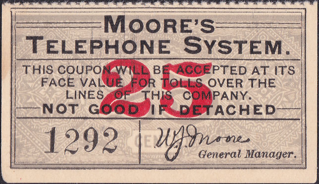 Moore's 25c Message Coupon