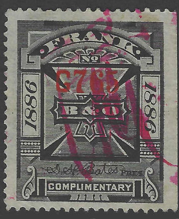 USA B&O Frank 1886 used