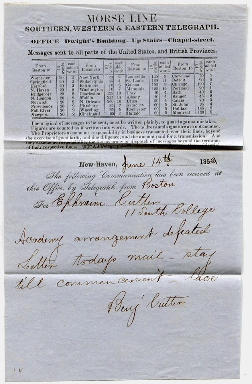 Morse Telegraph - New Haven