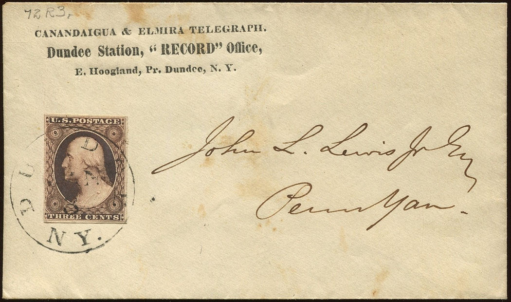 Canandaigua & Elmira envelope