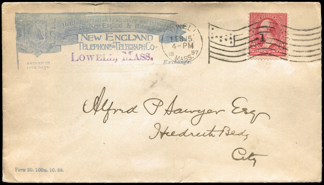 New England Telephone & Telegraph Envelope