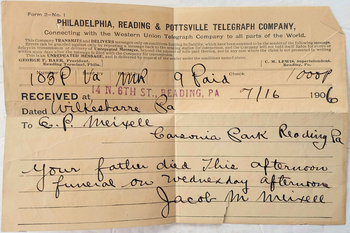 PRP - Telegram of 1906
