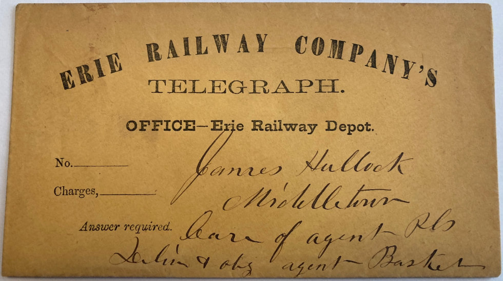Erie Railway Envelope