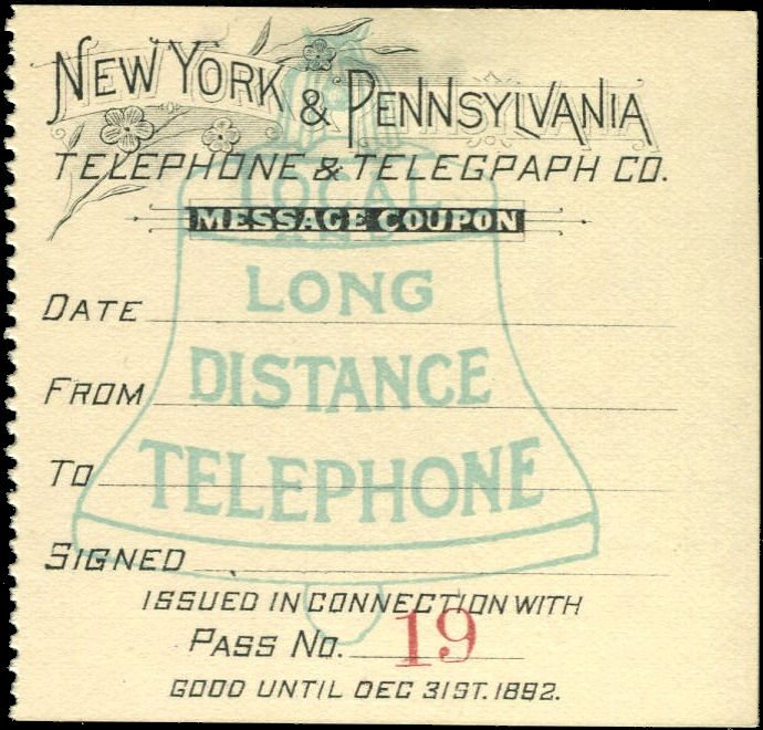 NY and Pennsylvania TT 1892