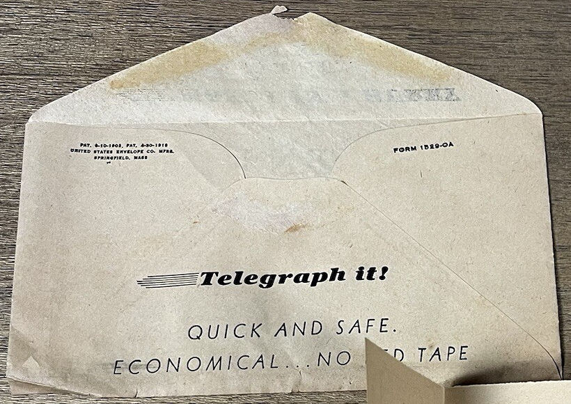 1946 Envelope - back