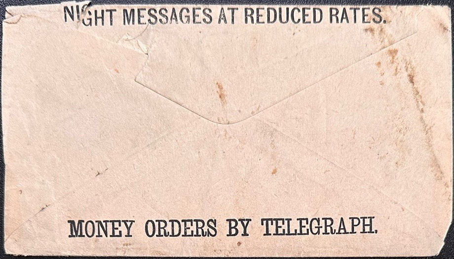 Form-116 - 1890's envelope - back