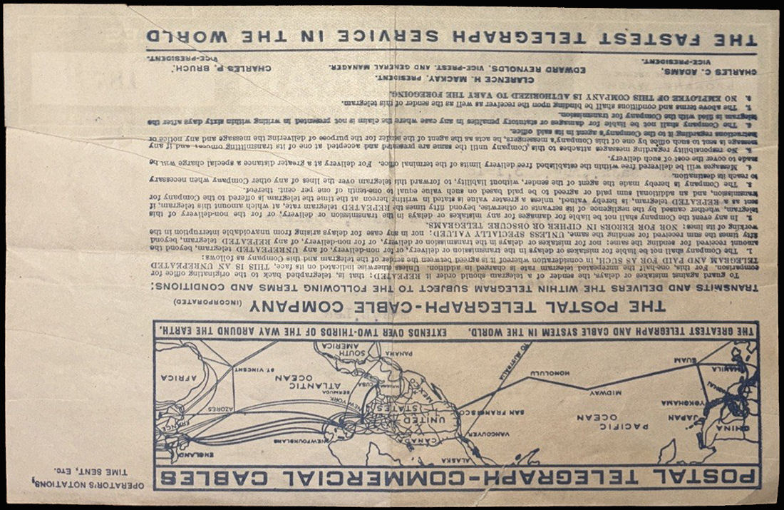 Form 16-37137-1918 telegram back