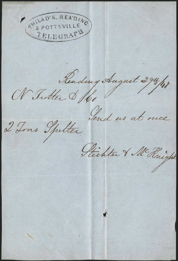 PRP - Telegram of 1848