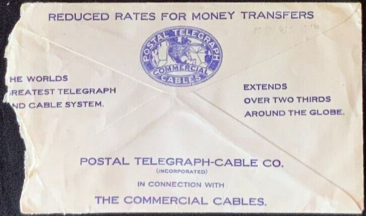 Form 40/110 envelope - back