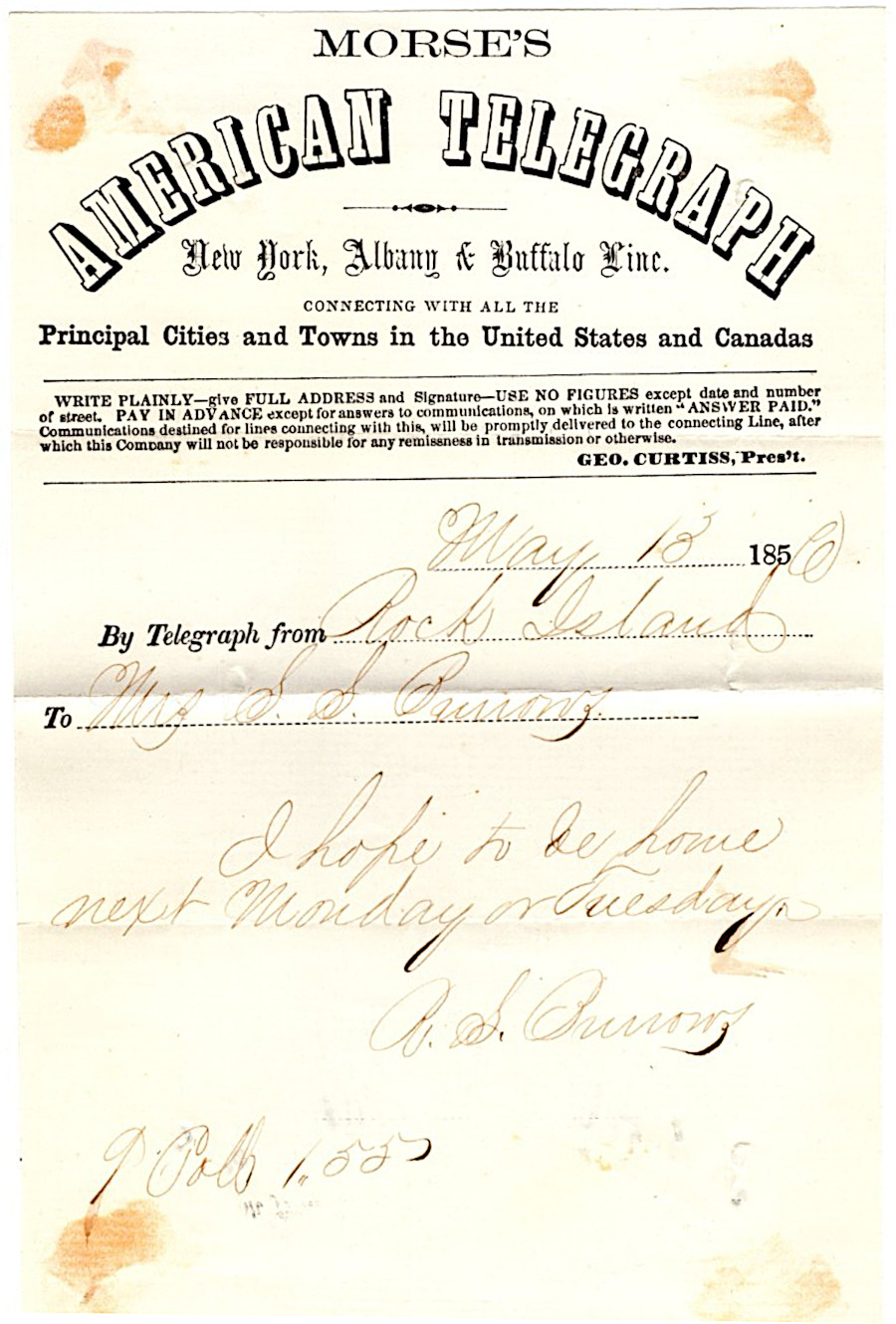 Morse's American - NYAB Line