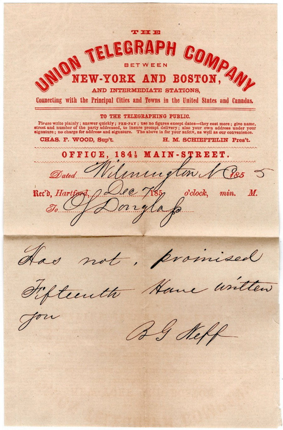 1855 Telegram