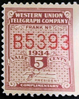 Western Union 1934 - B5393