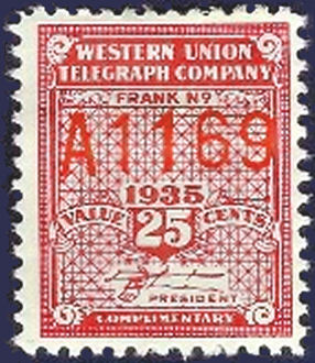 Western Union 1935, RH93 - A 