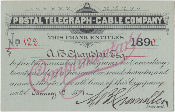 Complimentary Frank 1890 front