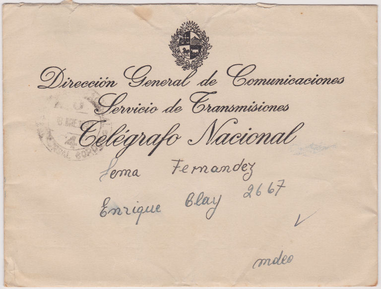 Special Telegram envelope