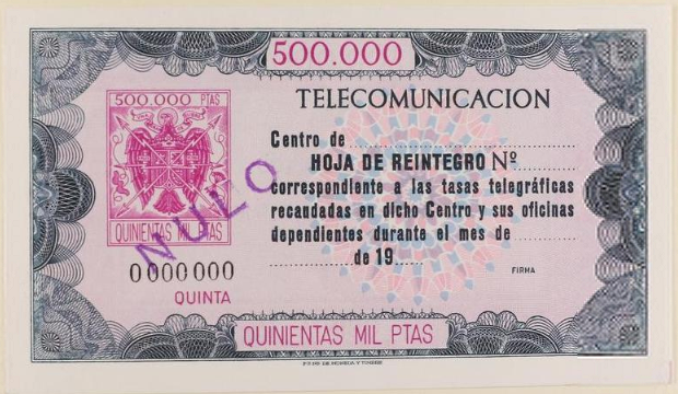 1973 Muestra - 500,000 Ptas