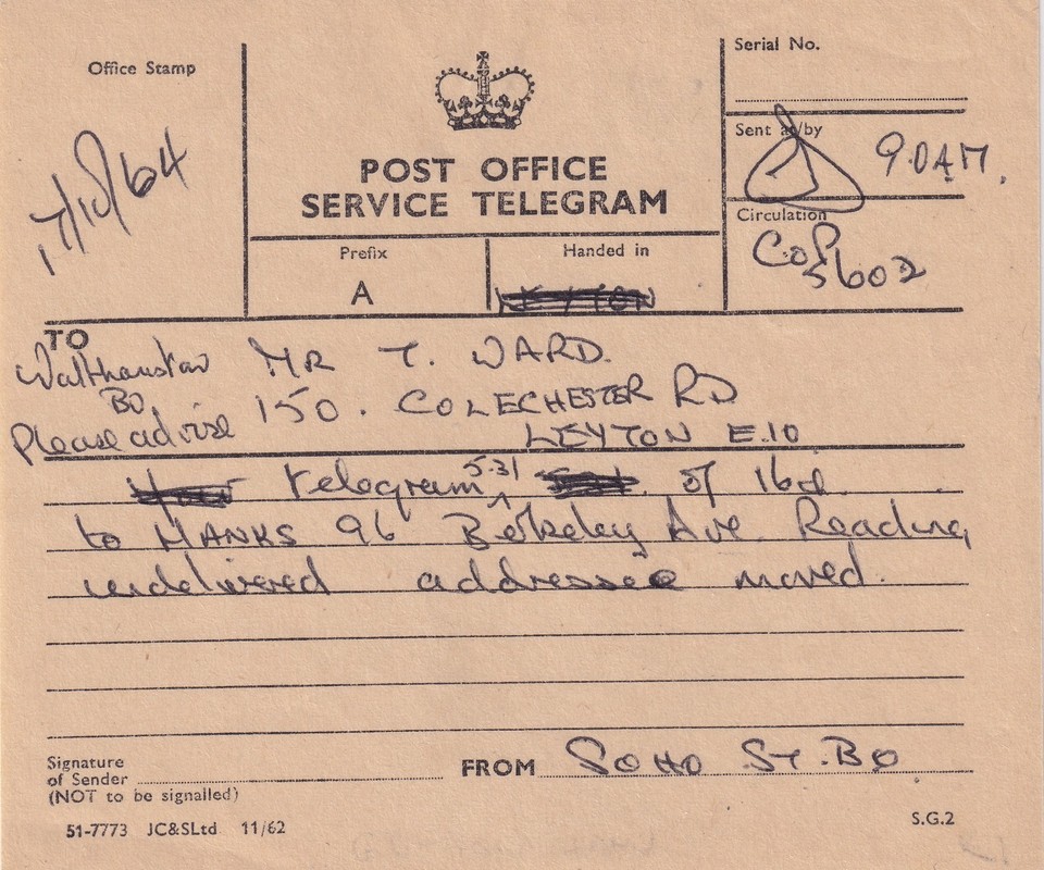 Service Message Form - JC & S Ltd