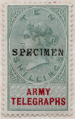 Army Telegraph 10s specimen