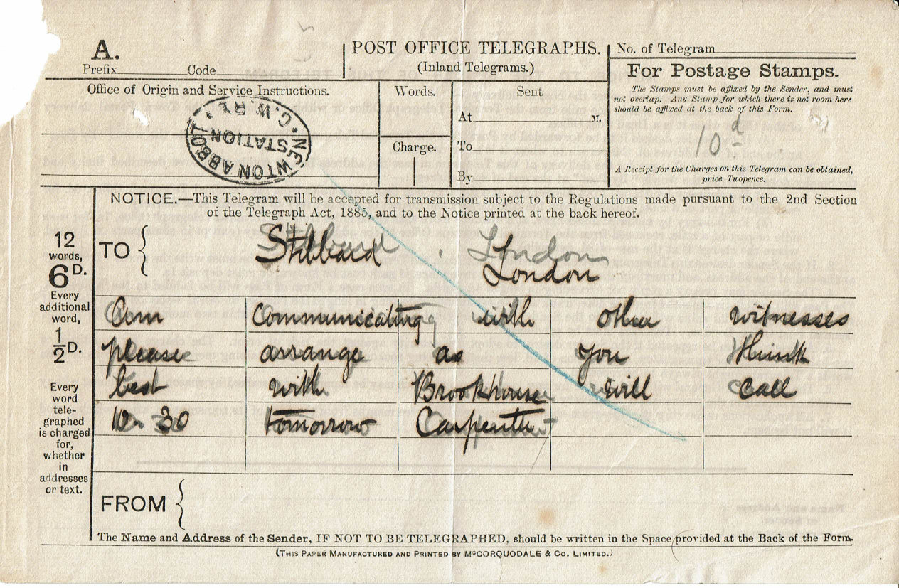Small Forwarded Form - front