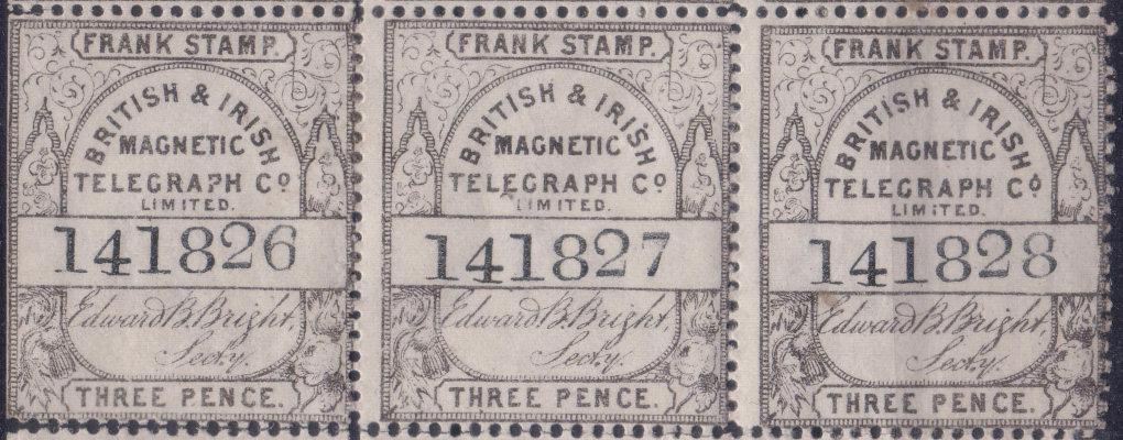 British & Irish 3d - 141826-28 flaws