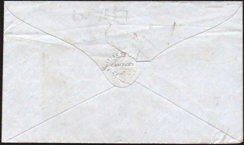 BTC Envelope - 1857 back.