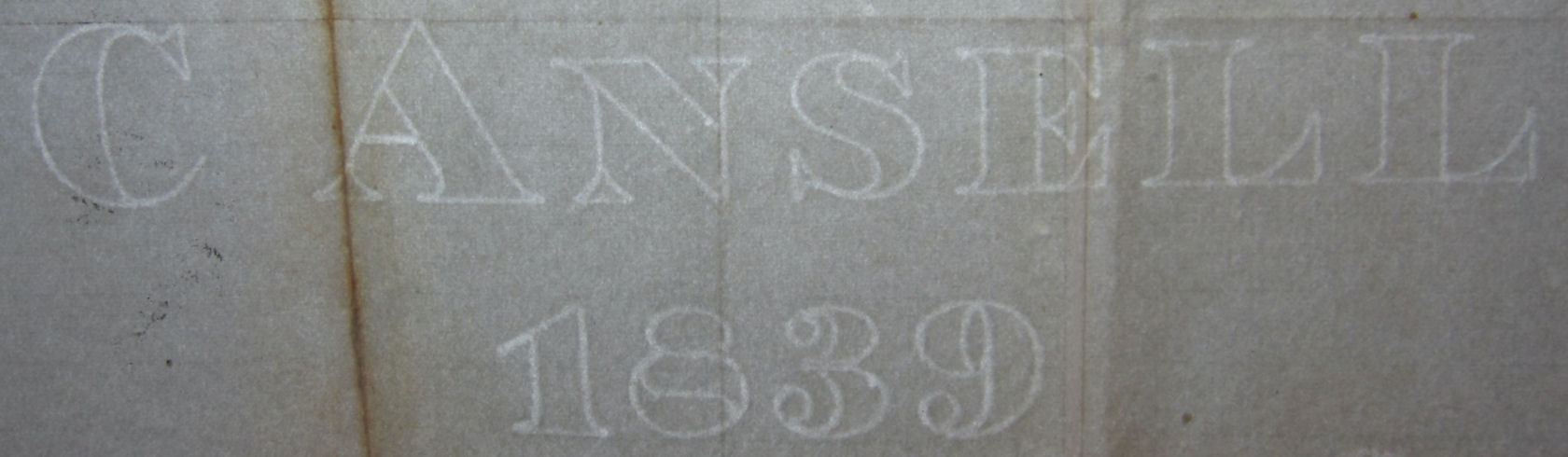 C.Ansell watermark of 1839
