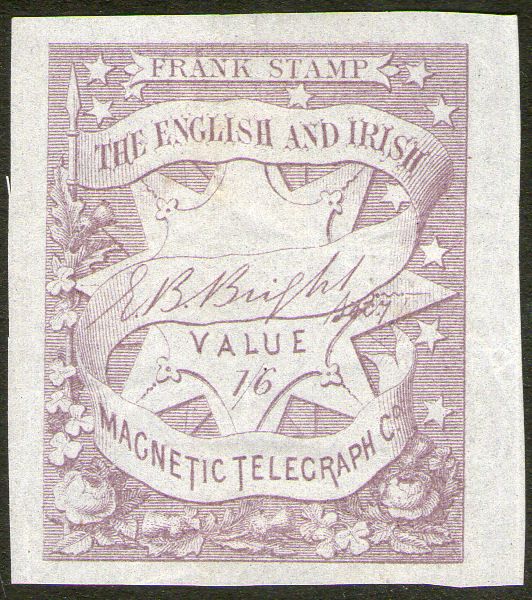 English & Irish Magnetic Telegraph Company 1s6d.