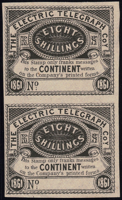 Electric Telegraph Company Continental Service pair