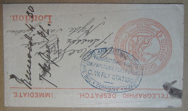 Electric Telegraph Company Stationery.