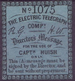 Electric Telegraph Company Directors' Message-1075.